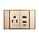 wall mount power socket switch with dual usb ports